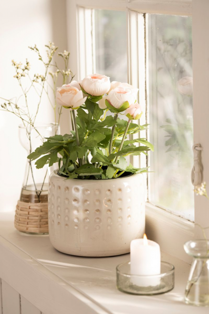 Deko Blumen Ranunkel im Topf von IB Laursen